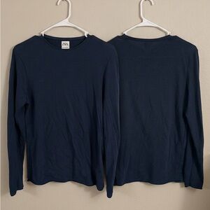 Zara Navy Long Sleeve Shirt